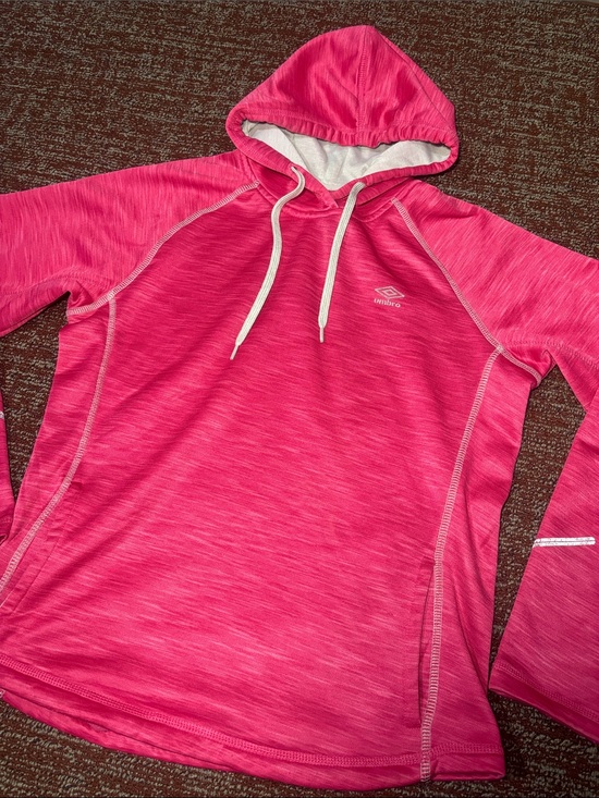 Umbro Tops - Bright pink Heathered hoodie athletic Athleisure pullover sweatshirt large